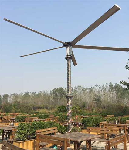 Pole Mount Helifan Pole Mount Helifan, Pole Mounted Outdoor Fan